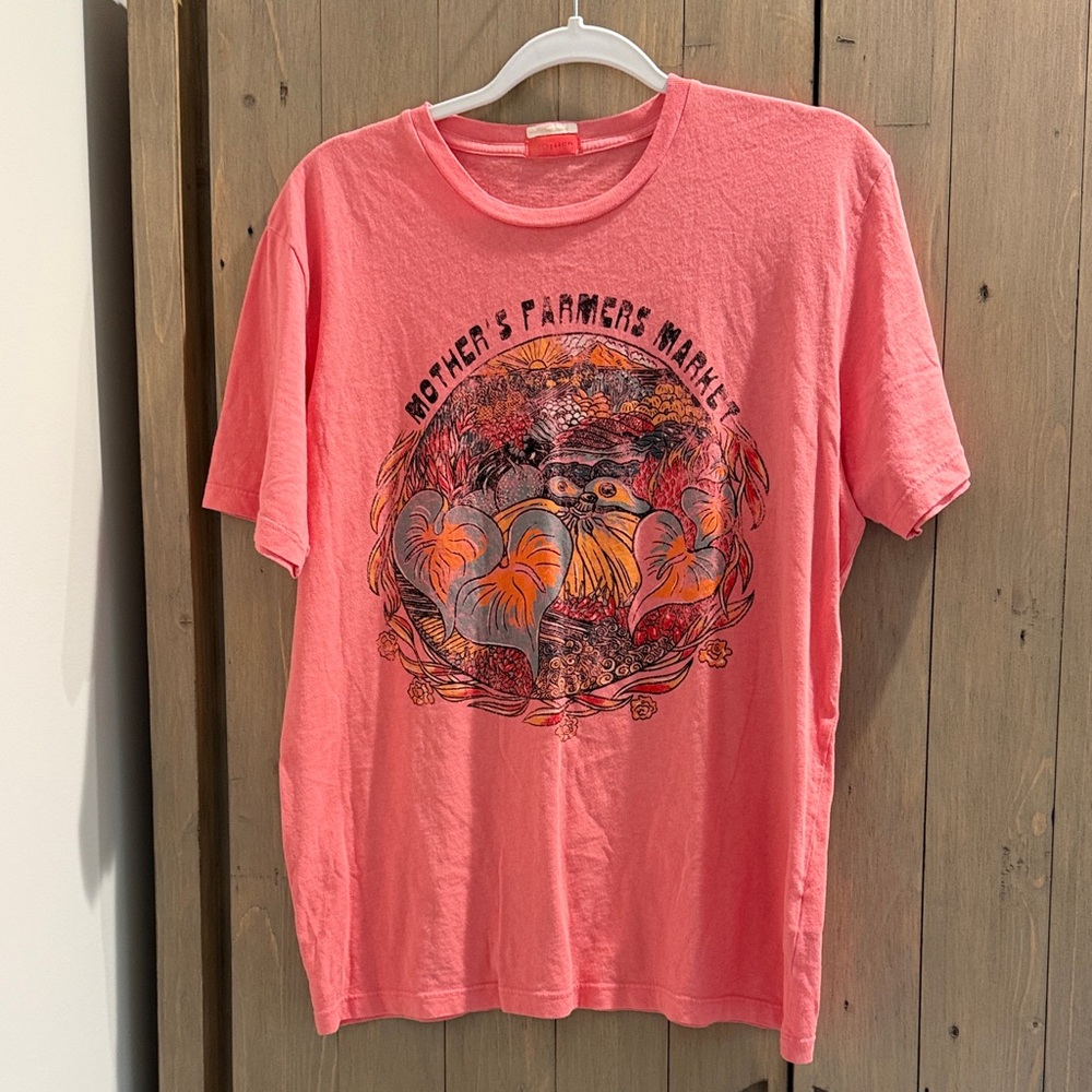 MOTHER Graphic Pink Short Sleeve Tee